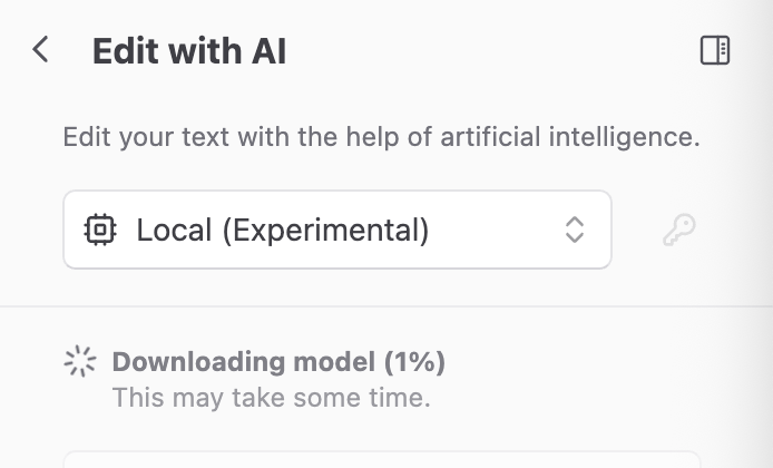 Local model support in Chrome