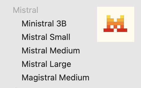 Mistral AI models in IWL