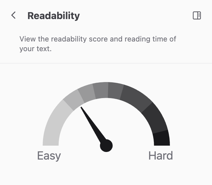New readability gauge in IWL