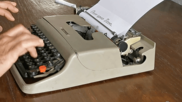 Typewriter carriage return